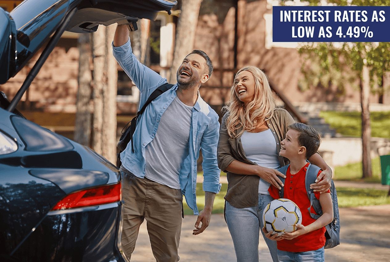 Car loan rates as low as 4.49% apr